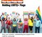 110 Pack Small Pride Flag Rainbow Mini Flags with Sticks Set, Nonbinary Gender Bisexual Pansexual Transgender Gay Rainbow Hand Flags for Nonbinary LGBTQ Pride Month Party Parade Decorations